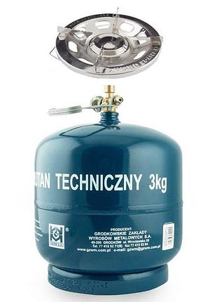 Комплект газовый баллон gzwm bt-3 7.2 л + горелка orgaz k-635 3.5 квт (nc00530)