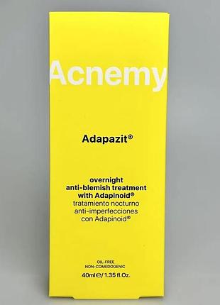Крем для обличчя acnemy adapazit нічний з адапаленом 40 мл
