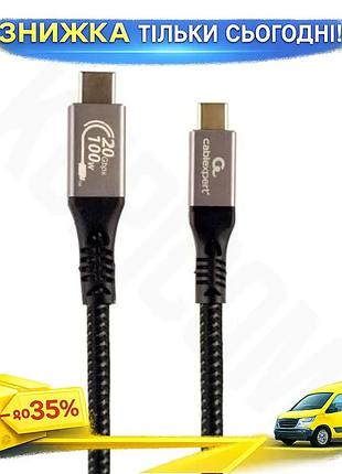 Ku кабель type-c type-c universal fit 0.5 м cablexpert черный для синхронизации питания 100 вт 5a uni2l_k