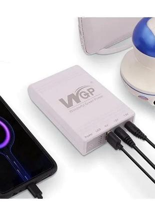 Источник бесперебойного питания для роутера 10400mah, usb выходы, dc 5v, 9v, 12v. ибп для роутеров