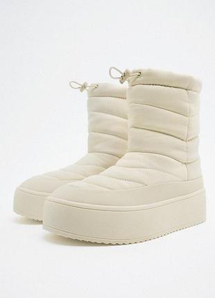 Удобные и очень теплые сапожки zara
