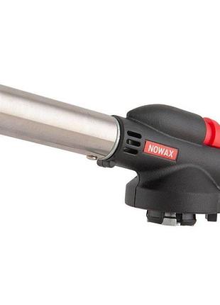 Горелка газовая с пьезоподжигом 1300w 95г/ч nowax с керамической защитой (nx12370)
