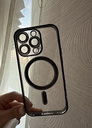 Чохол apple iphone 14 pro прозорий з magsafe