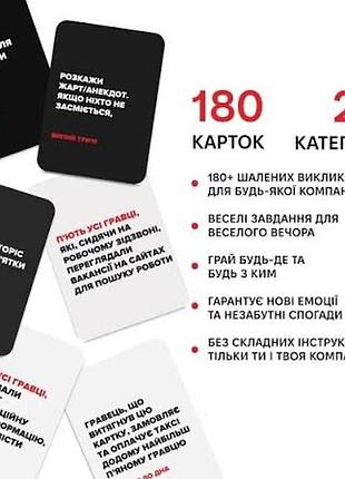 Настільна гра для компанії (не) пьяні друзі 18+ 2
