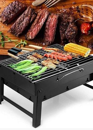 Портативний гриль tl-372 барбекю bbq grill portable складний переносний мангал для дому дачі та туризму