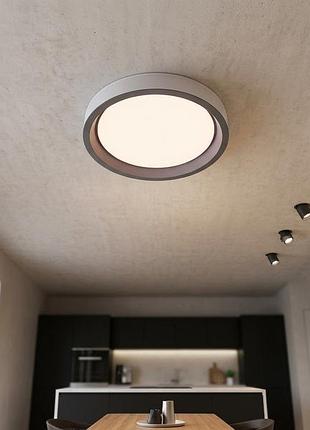 Светильник смарт диммируемый настенно-потолочный 72w светодиодный led, умный с пультом w-628 rm ww+nw+cw
