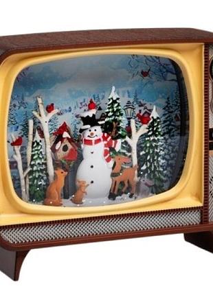 Новорічний нічник ретро телевізор wdl-24034b xmas
