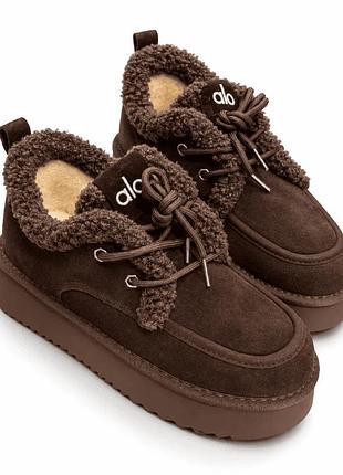 Зимние кроссовки для девушек evie n120 brown, размер 37 (23,5 см.)