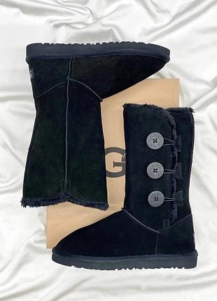 Ugg bailey button triplet ii black (распродажа)