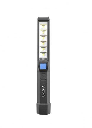 Аккумуляторный ручной led фонарь brevia 150lm 900mah microusb для мастерской рыбалки (11210)