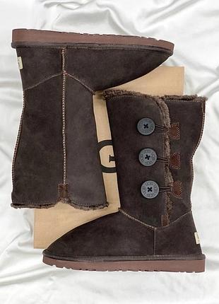 Ugg bailey button triplet ii brown umber (распродажа)