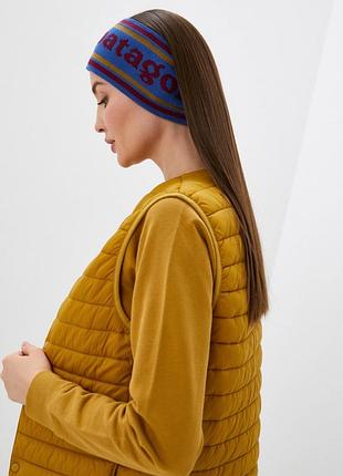 Вязаная повязка на голову унисекс patagonia powder town headband
