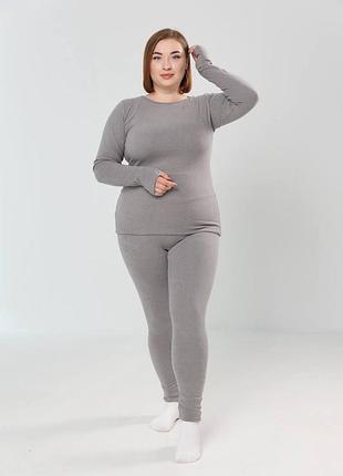 Комплект термобілизни plus size — ідеальна тепла база, яка виглядає красиво та сідає супер зручно