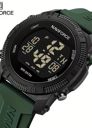 Мужские спортивные электронные часы naviforce (wr 50m) nf7104