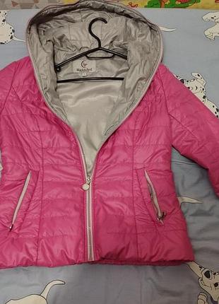 Продам женскую стеганую куртку black &amp; red (размер l)