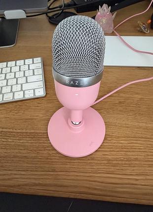 Мікрофон razer seiren mini usb pink