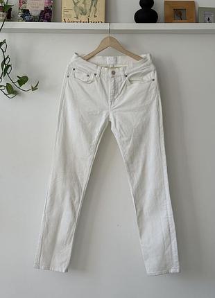 Штани acne studios ace white