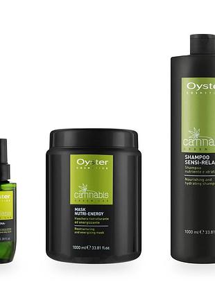 Набір 3в1 для відновлення волосся oyster cannabis (kit-oyster-cannabis-glow)