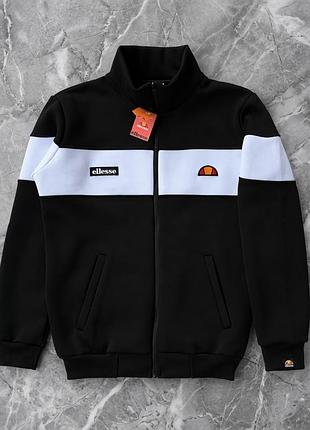 Зимова кофта ellesse на флісі для чоловіків та жінок, тепла олімпійка еллесс зіп, майстерка ellesse на зиму xl