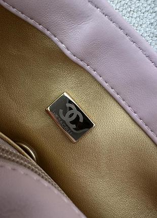 Сумка mini classic single flap in pink/gold 10