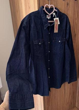 Джинсова сорочка levi's barstow standard western xxl