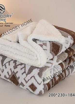 Плед malloory home трансформер на екоовчині 200x230 6