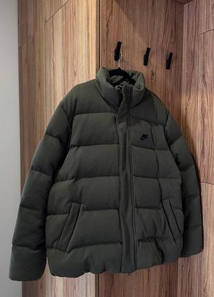 Пуховик nike tch flc puffer jkt olive, розмір xl