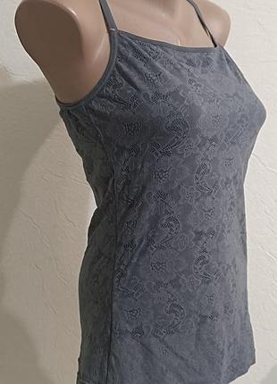 Корректирующий майка-камисоль flexees by maidenform fat free collection (размер xl) - графитовый серый цвет