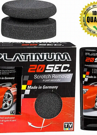 Seontv platinum 20 sec паста для удаления царапин с кузова автомобиля 100 мл с губкой