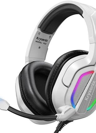 Krysenix pg2 - ігрова гарнітура з мікрофоном, rgb-підсвічуванням, usb та 3.5 мм, для ps4/ps5/pc/xbox one