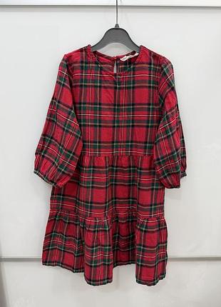 Сукня в клітинку новорічна h&m +2 бантики у подарунок