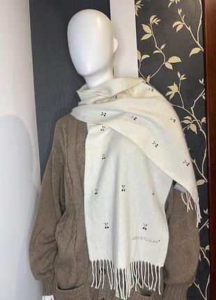 Розкішний кашемировий шарф jillstuart з кристалами та вишнями (оригінал)