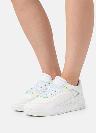 Кросівки жіночі білі, puma, розмір 40, довжина устілки 25.5 см, матеріал: шкіра, синтетика