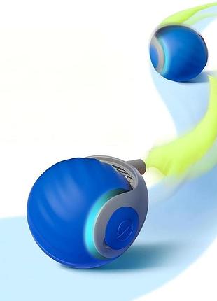 Petgravity - інтерактивний розумний м'ячик для котів speedy sprint, 2 швидкості, usb-заряджання, 2 хвостики