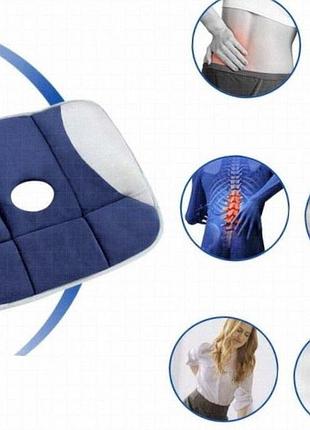 Ортопедическая гелевая подушка для сиденья wow pure posture с технологией микротрубок для облегчения нагрузки на позвоночник