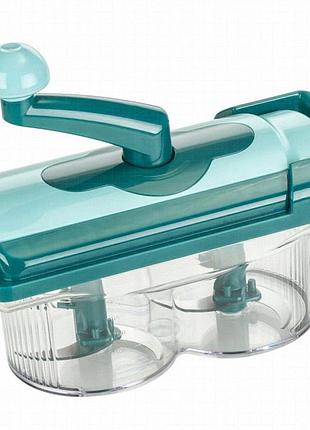 Ручний шредер для овочів nicer dicer twist з подвійними сітками та терткою