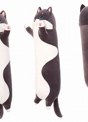 Плюшова іграшка baton cat plush hugger 50 см, антистресова подушка