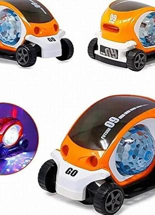 Игрушка toy and cx-865 интерактивный светящийся автомобиль с прозрачным кузовом и эффектом вращения для детей