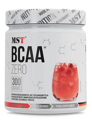 Аминокислоты bcaa порошок без сахара для восстановления мышц, набора массы и выносливости mst bcaa zero 300 г