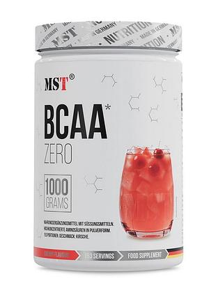 Аминокислоты bcaa порошок без сахара для восстановления мышц, набора массы и выносливости mst bcaa zero 1 кг вишня
