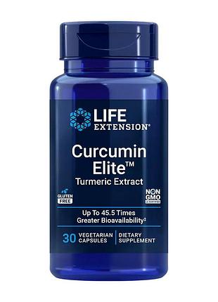 Куркумин комплекс 500 мг 200 мг куркуминоидов, с пажитником для суставов life extension curcumin elite 30 вегетарианских капсул