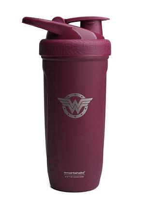 Шейкер для протеина и спортивного питания из нержавеющей стали smartshake reforce dc wonder woman 900 мл