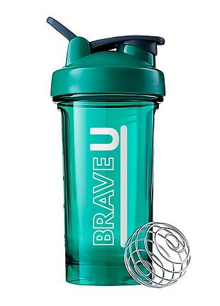 Шейкер для протеина и спортивного питания с металлическим шариком brave u premium shaker 500 мл