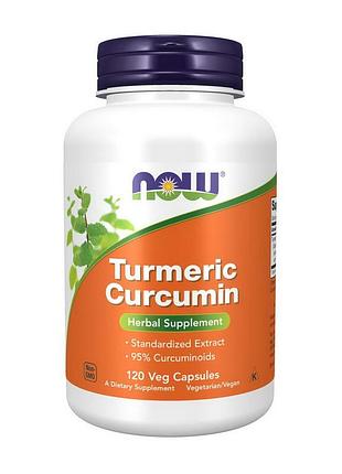 Куркумин 665 мг 95% куркуминоидов, без гмо для суставов now turmeric curcumin 665 mg 120 вегетарианских капсул