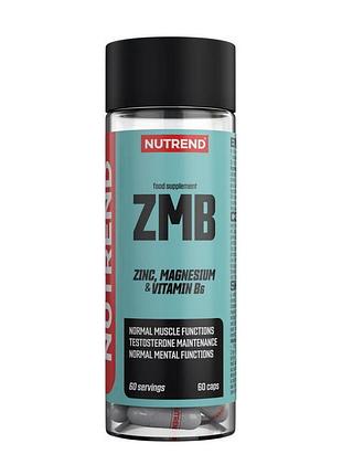 Zma цинк, магній і b6 для чоловіків, сну, спортсменів і жінок nutrend zmb 60 капсул