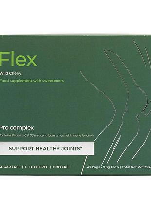 Хондропротектор порошок для суглобів, колін progress nutrition flex pro complex 42 пакетиків по 9,3 г апельсин-лайм