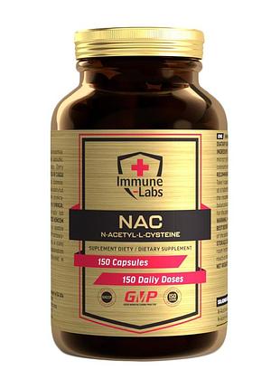 Nac n-ацетилцистеїн 200 мг immune-labs nac 150 капсул
