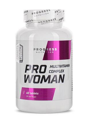 Витамины для женщин для волос, кожи и иммунитета progress nutrition pro woman 60 таблеток