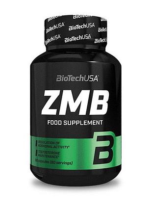 Zma цинк, магній і b6 для чоловіків, сну, спортсменів і жінок biotech zmb 60 капсул