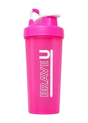 Шейкер для протеина и спортивного питания brave u shaker with metal ball 600 мл